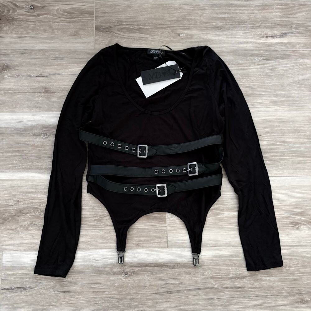 Dolls Kill Widow Bound To Love Long Sleeve Top L